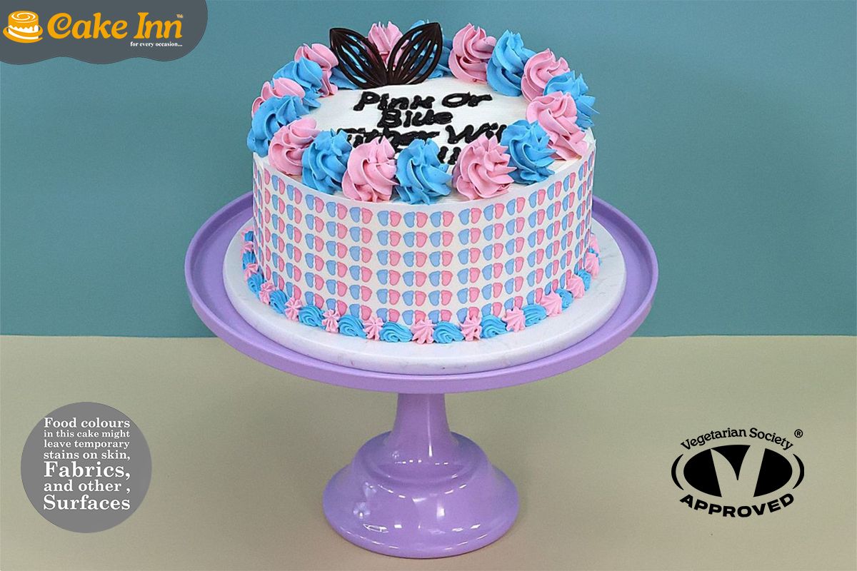 Gender Reveal Baby Shower Cake R155