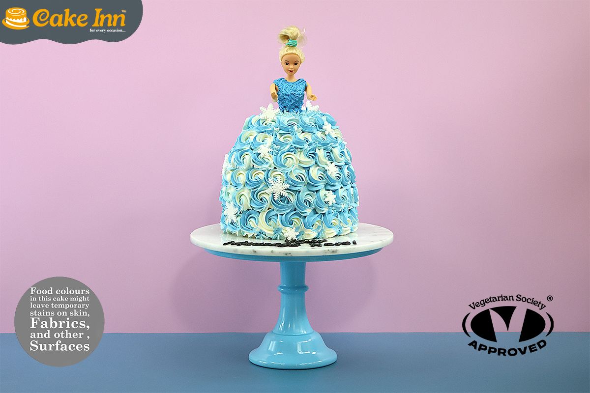 Frozen Theme Doll Cake Frozen Theme Doll Cake