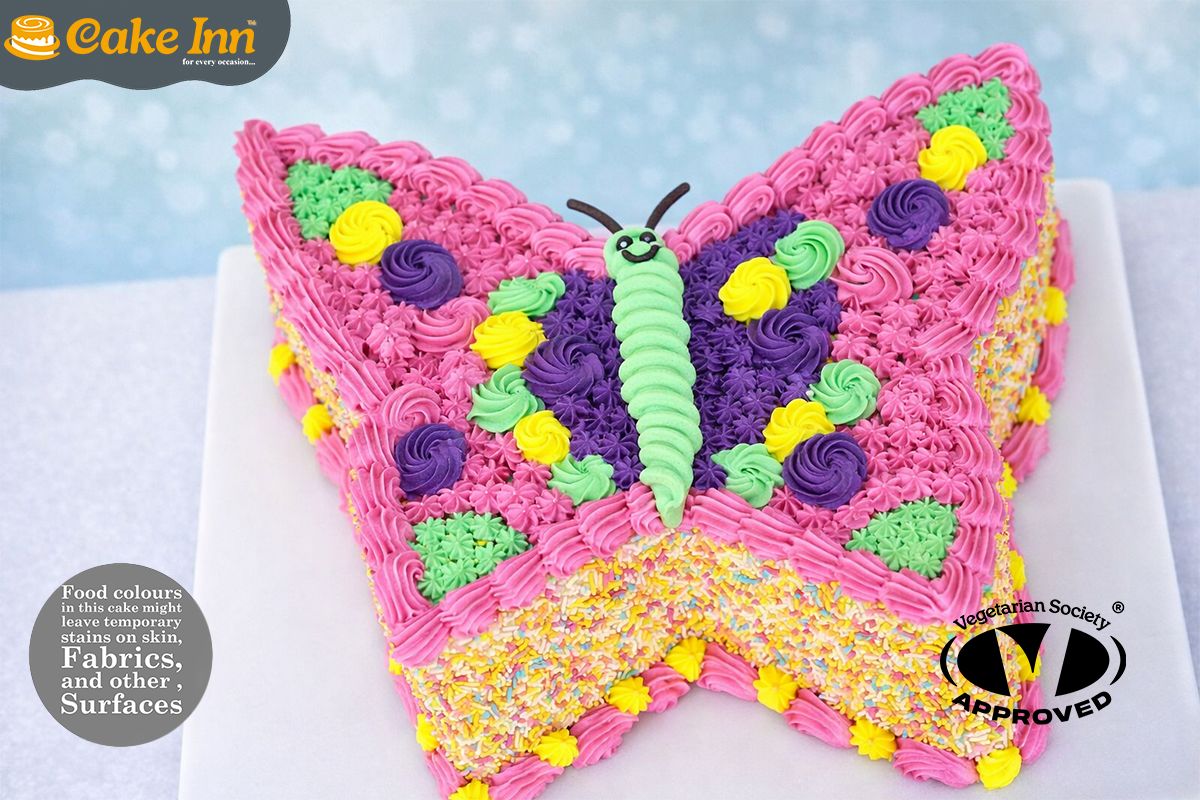 Rainbow Butterfly Cake Rainbow Butterfly Cake