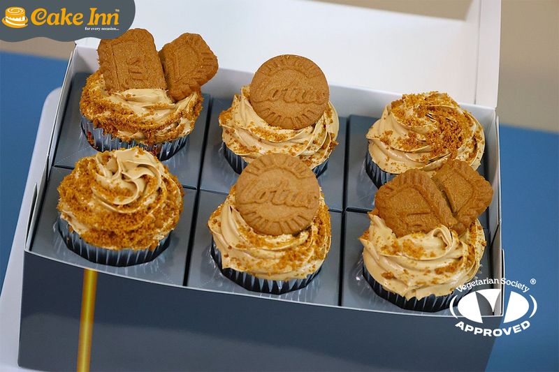 Speculoos Lotus Topping Cupcake