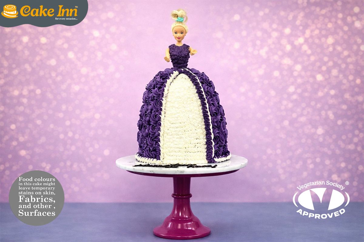 Purple Doll Cake