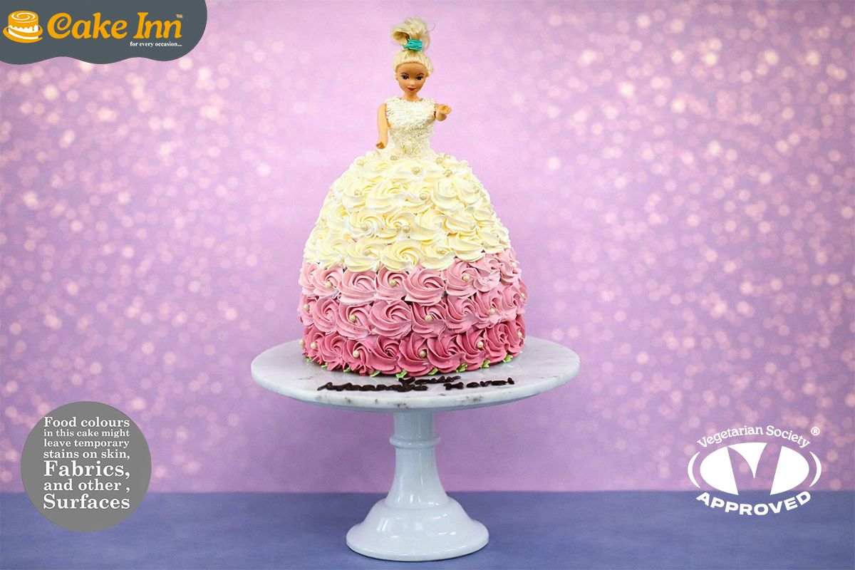 Pink Princesses Doll  Cake