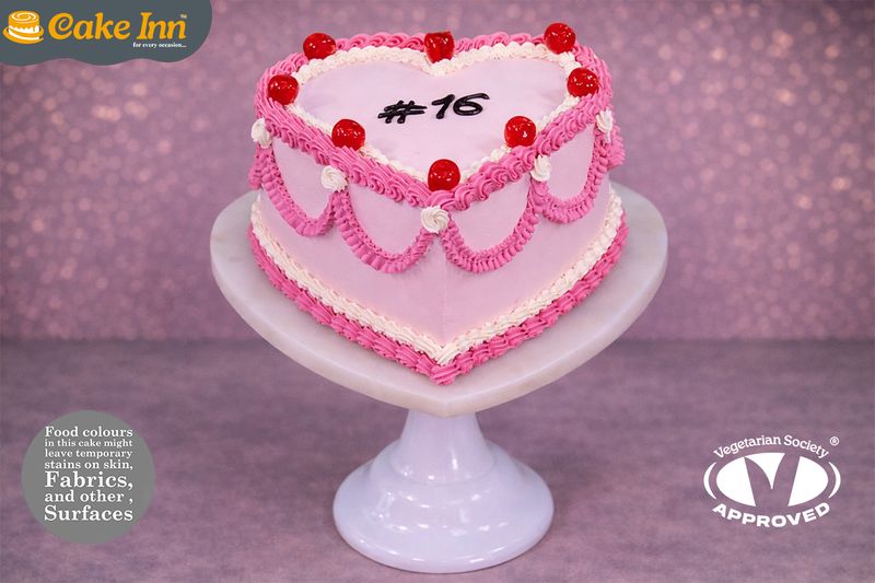 Vintage Heart Cake