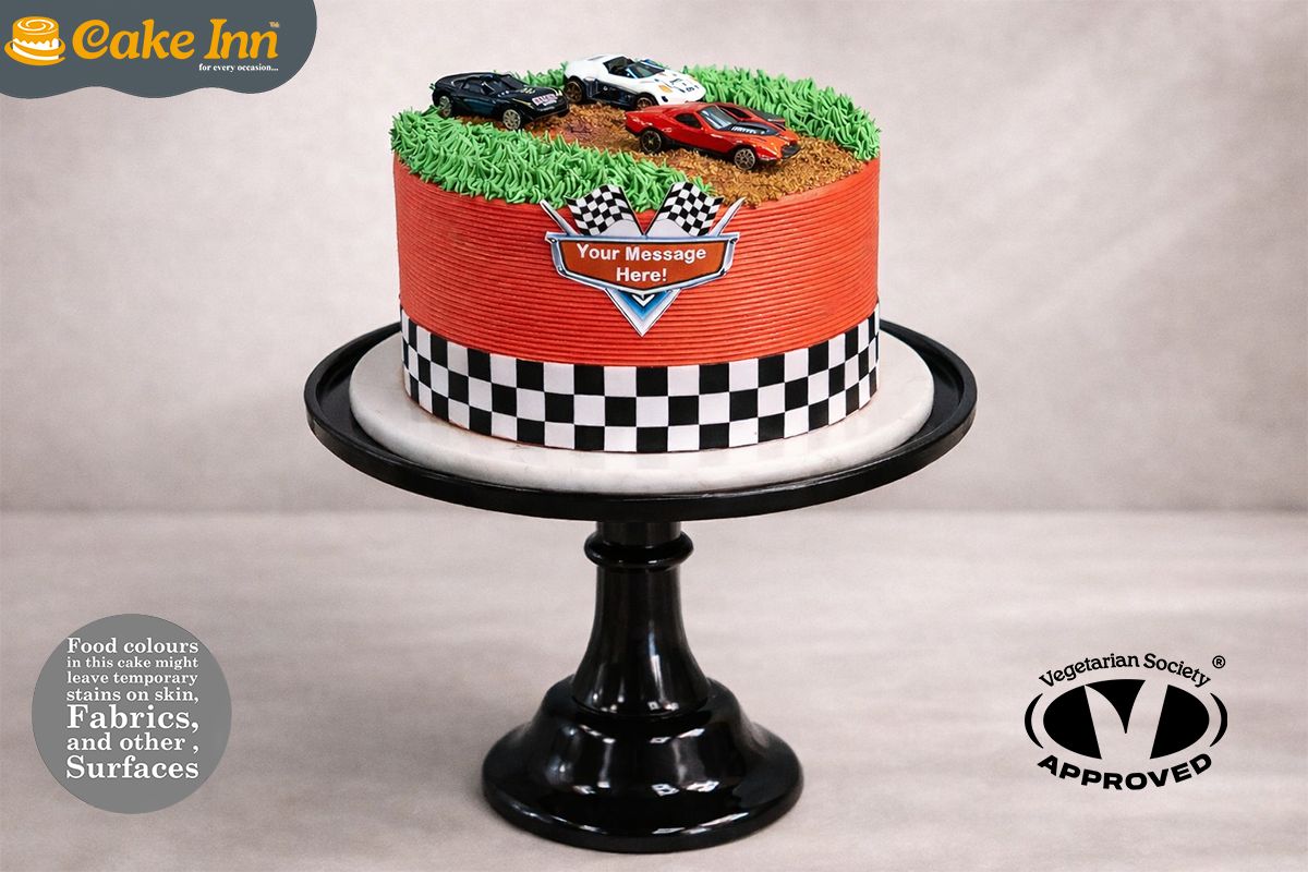 Silverstone Racing Car Kids Cake