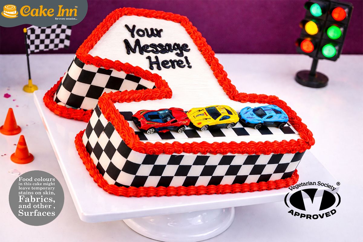 Nürburg Racing Track Number Cake