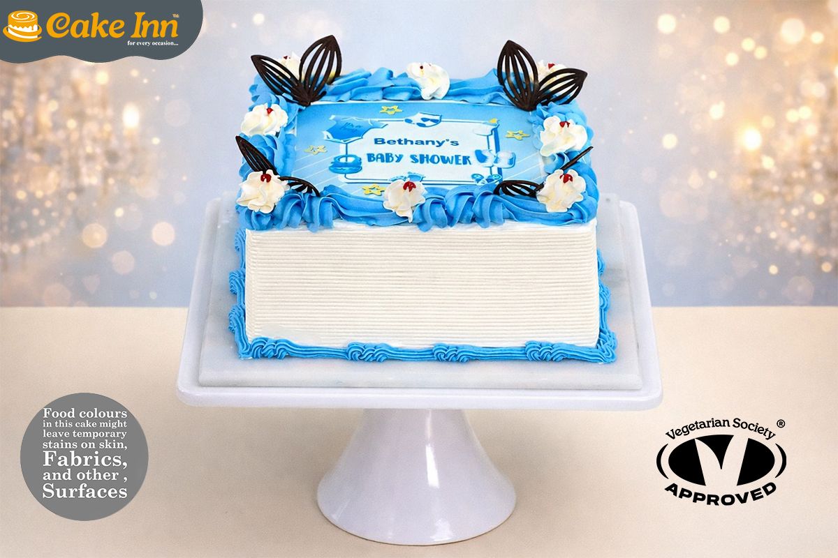 New Born Baby Shower Cake