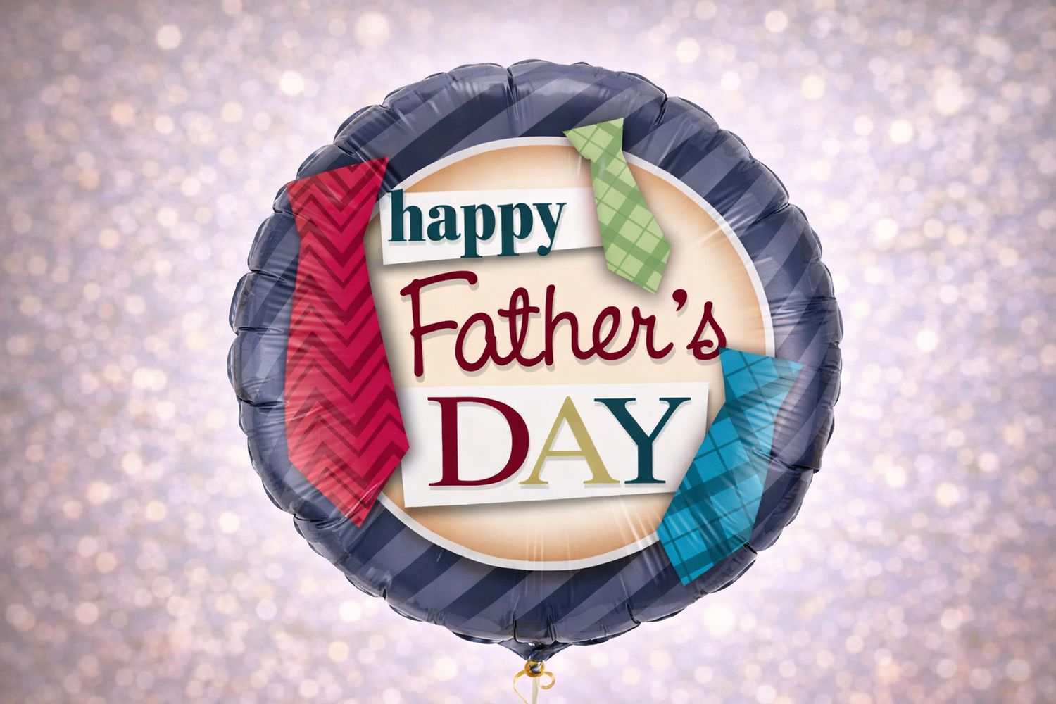 Happy Fathers Day 18″Foil Balloon Including Helium & Weight