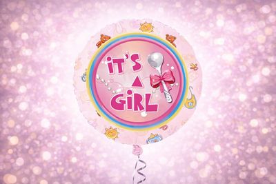 It’s A Girl 18″Foil Balloon Including Helium & Weight