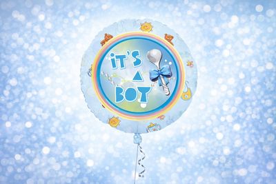 It’s A Boy 18″Foil Balloon Including Helium & Weight