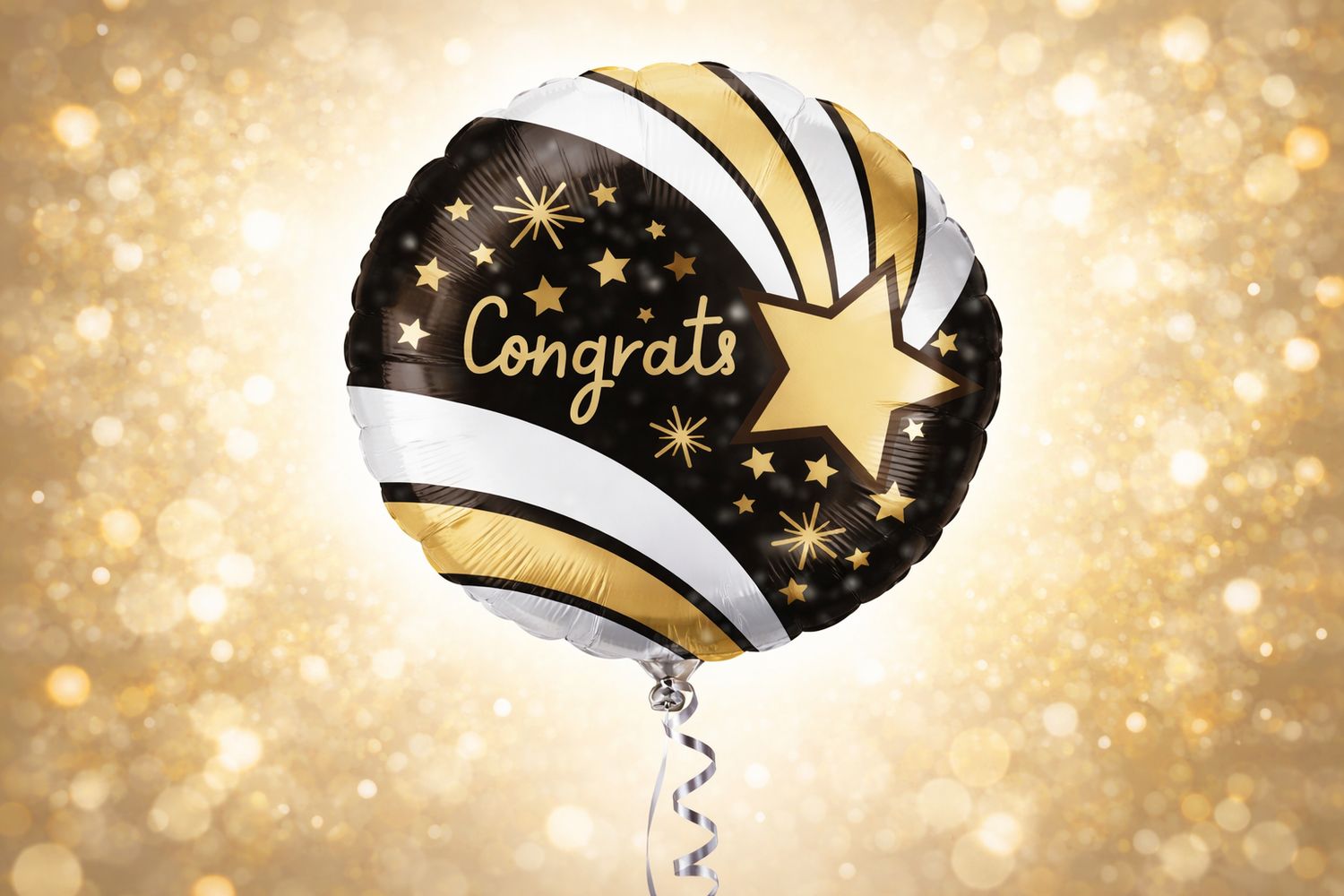 Congratulations 18″Foil Balloon Including Helium & Weight