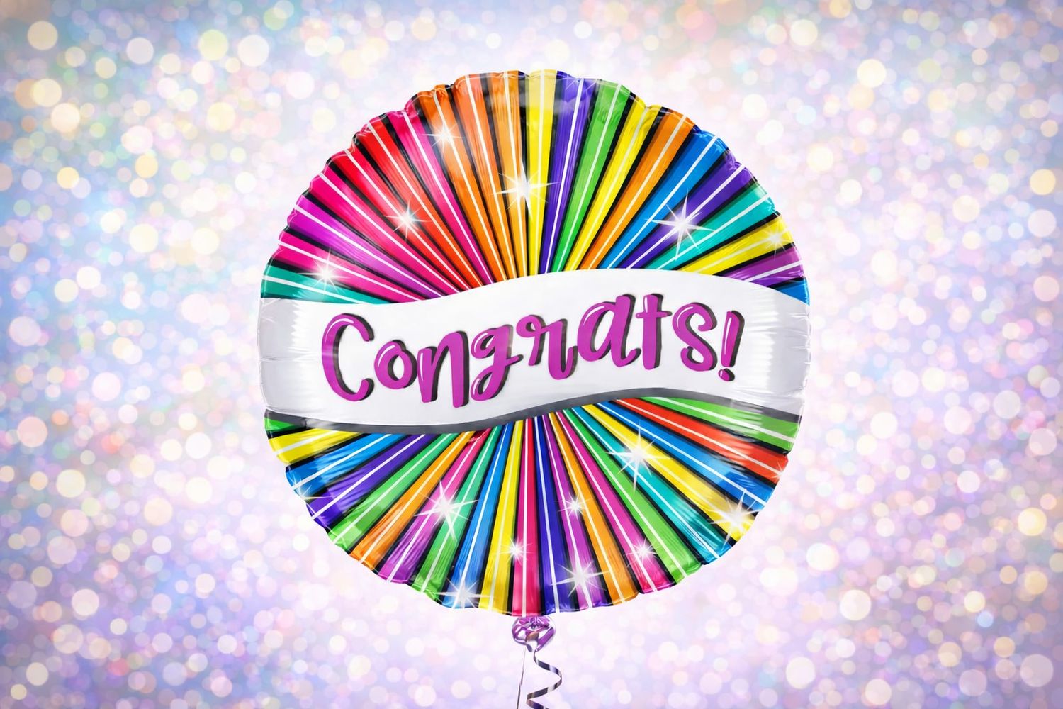 Congrats 18″Foil Balloon Including Helium & Weight