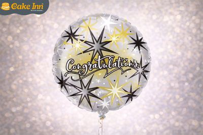Congratulation 18″Foil Balloon Including Helium & Weight