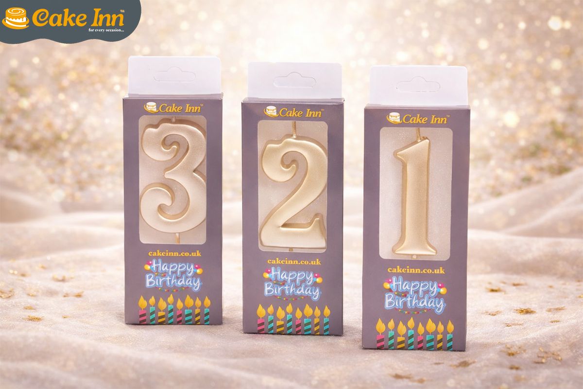 Rose Gold Number Candle