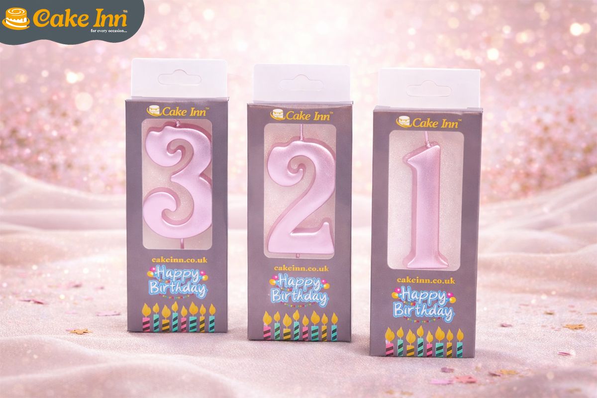 Pink Number Candle