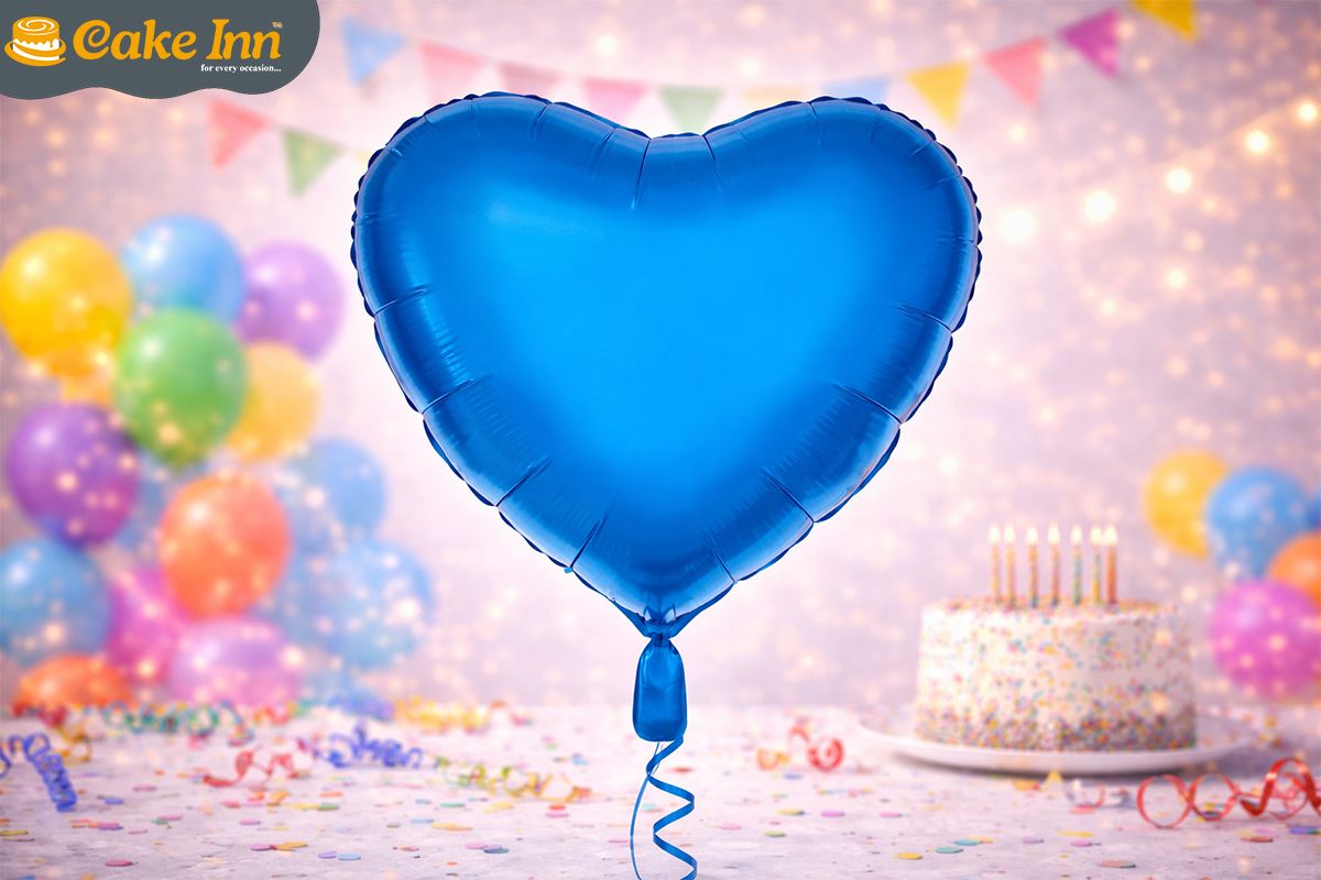 Blue heart 18 Blue heart 18"Foil Balloon Including Helium & Weight