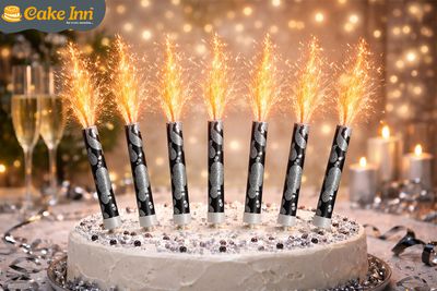 Black Ice Fountain Candle Single