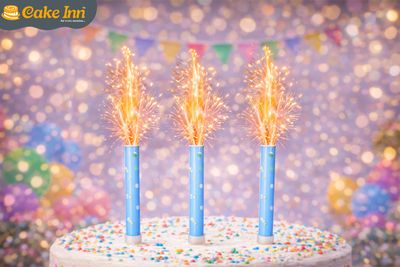 Blue Ice Fountain Candle