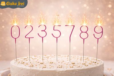 Pink Number  Sparkler Candle