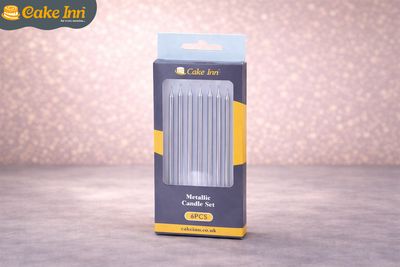 6Pcs Silver Candles