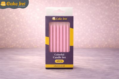 6Pcs Pink Candles 6Pcs Pink Candles