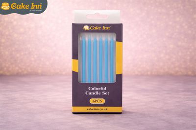 6Pcs Blue Candles