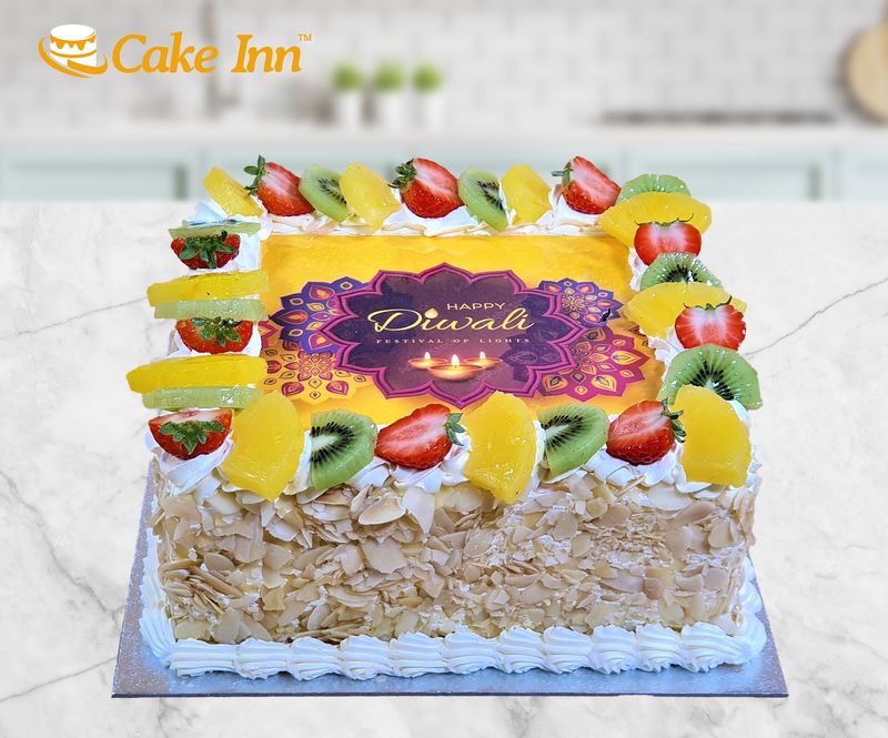 Nut & Fruit Diwali Cake S384 Nut & Fruit Diwali Cake S384