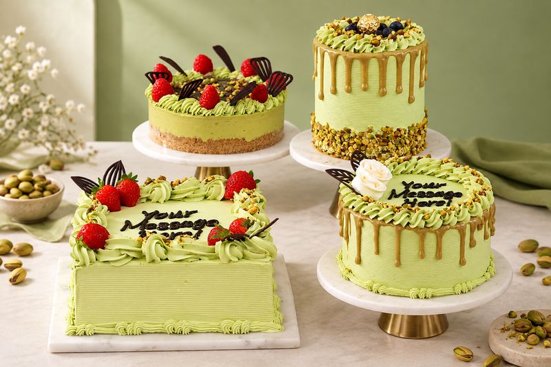 Pistachio Cake.!