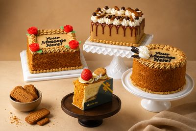 Biscoff & Caramel Flavour Cakes
