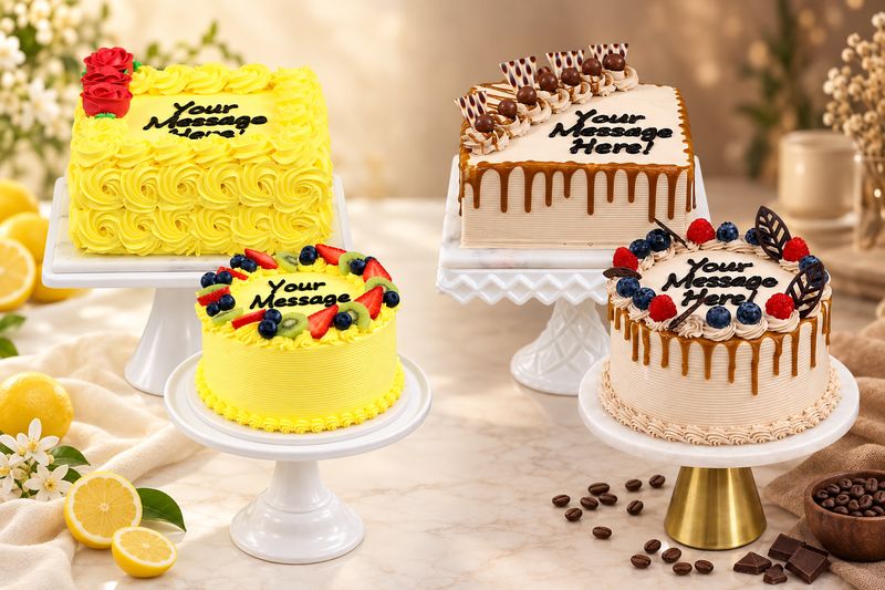Lemon And Coffee Flavour Cakes