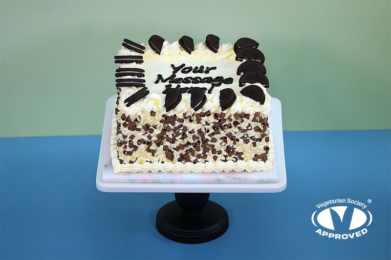 Oreo On Top With Chocolate Curls On Side Birthday Cake