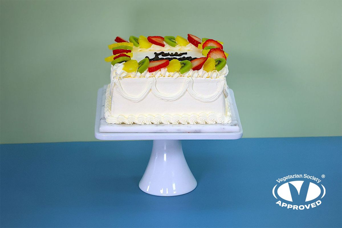 Fresh Fruit Birthday Cake