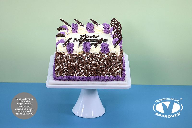 Colour theme With Chocolate Curls On Side Birthday Cake