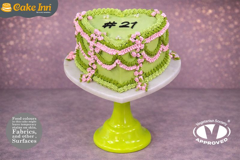 Vintage Heart Cake Vintage Heart Cake