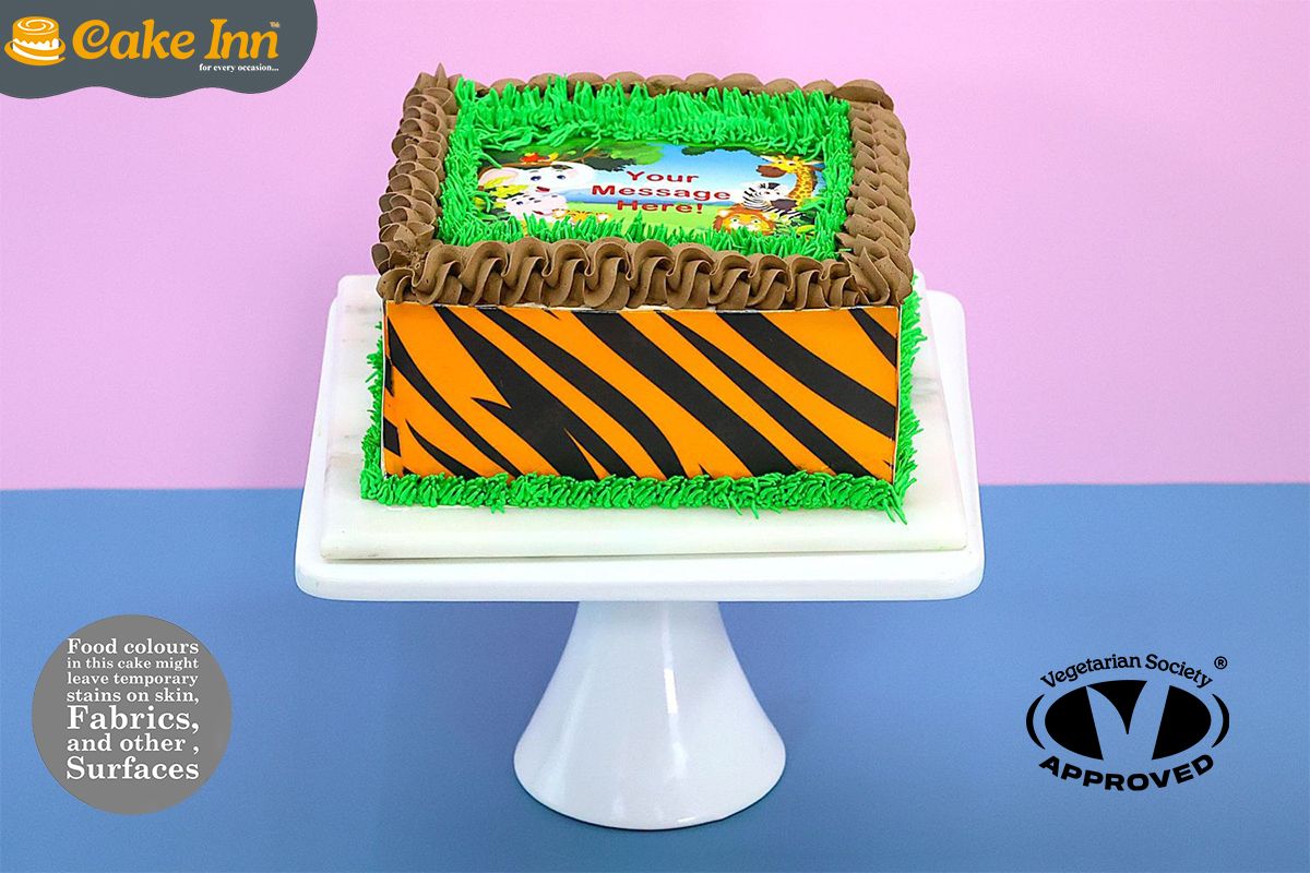 Chocolate Safari Theme Cake