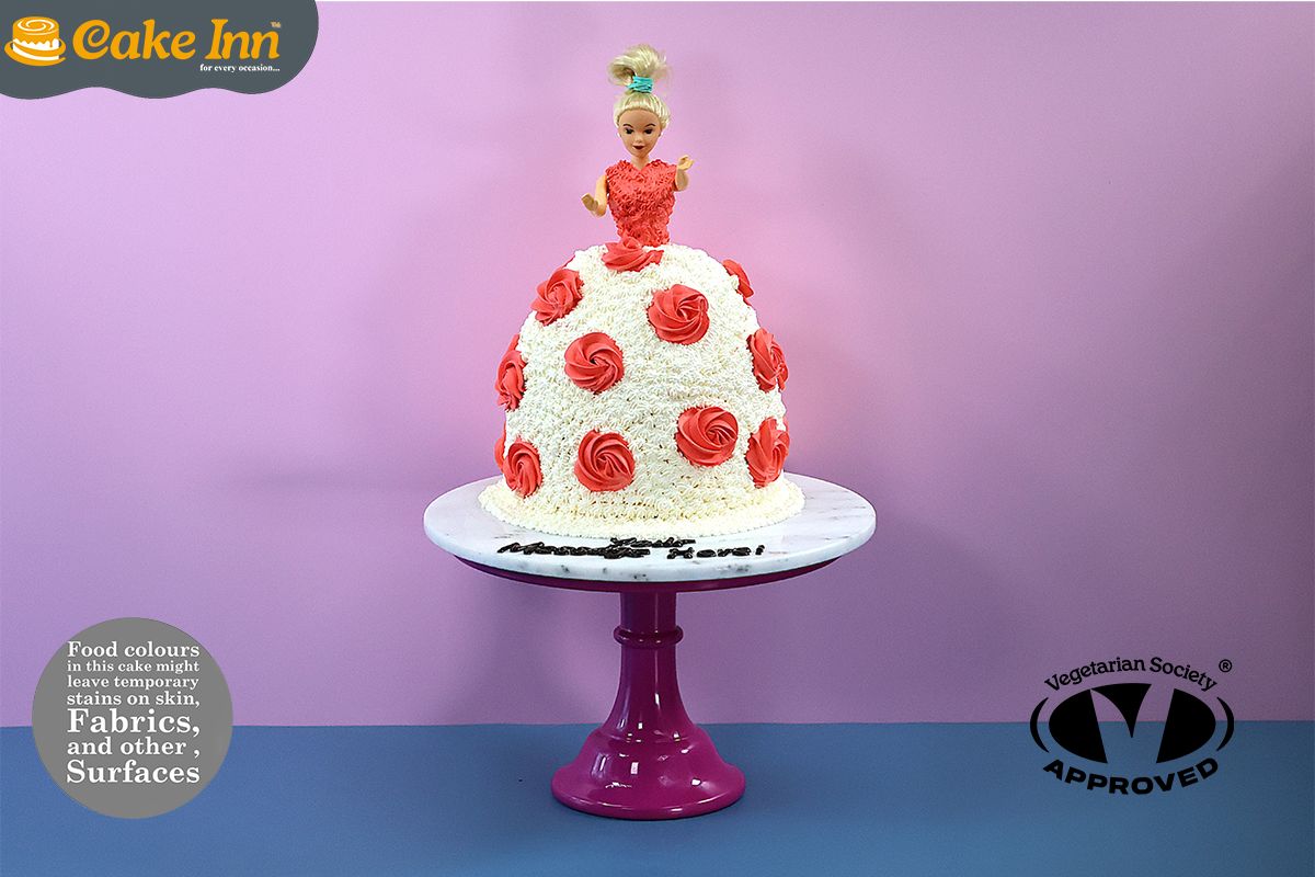Customisable Colour Theme Doll Cake