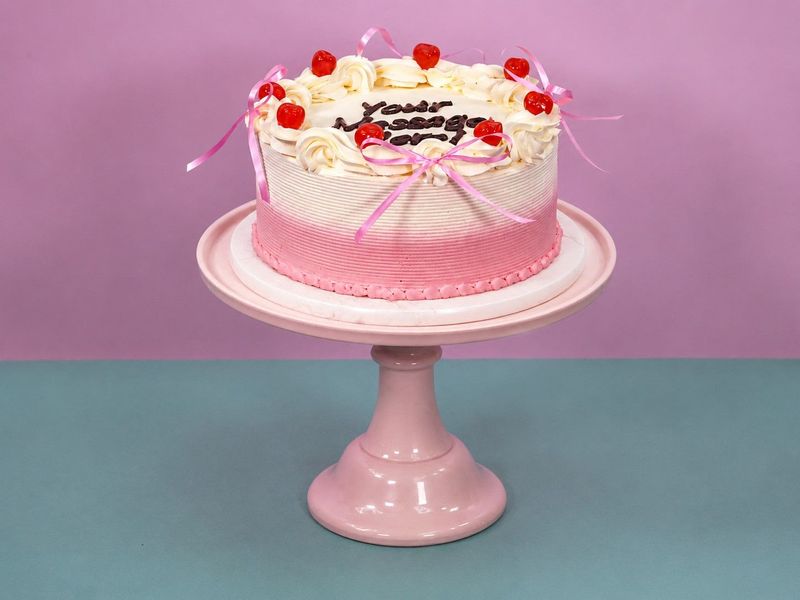 Vintage Bow With Cheery Cake Vintage Bow With Cheery Cake