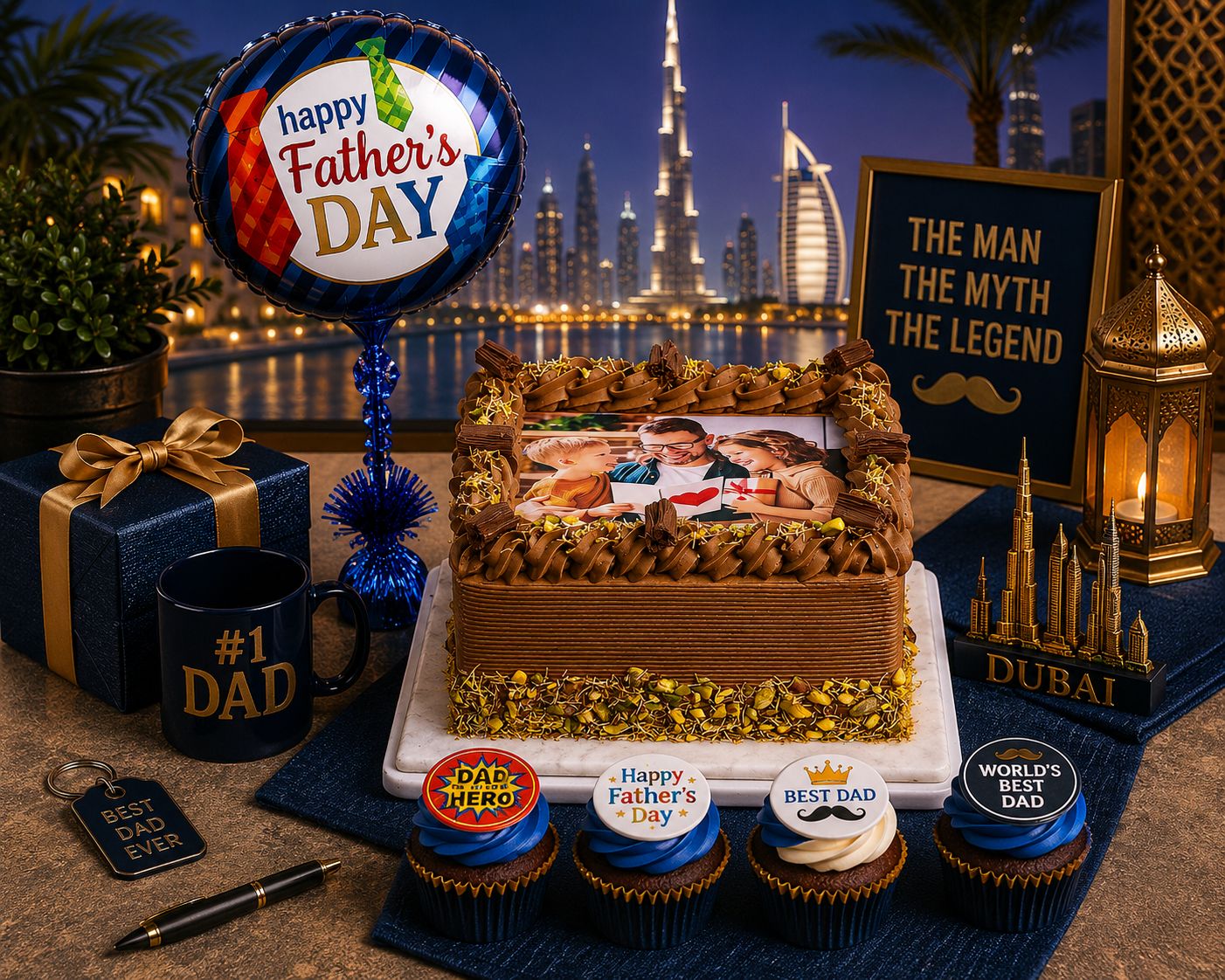 Dubai Chocolate Personalised Photo Cake bundle Dubai Chocolate Personalised Photo Cake bundle
