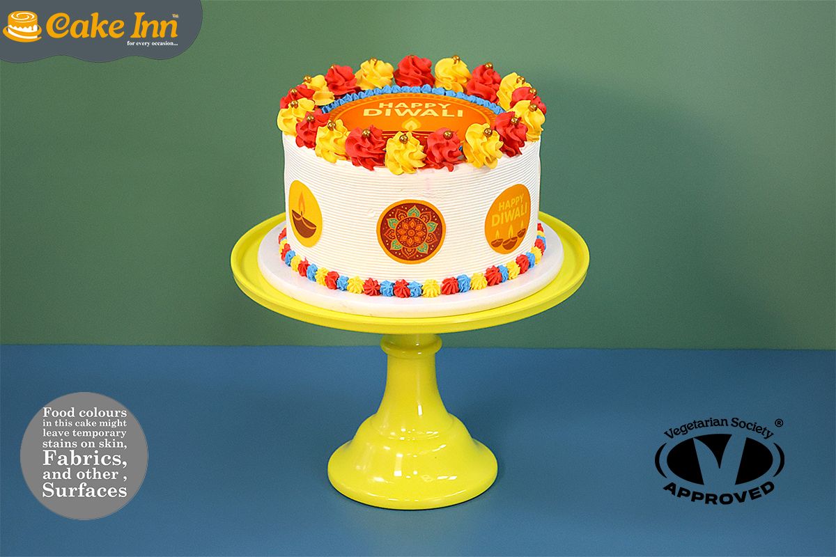 Elegant Diwali Cake Elegant Diwali Cake