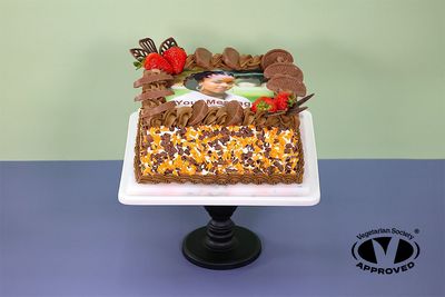 Cholate Orange Photo Birthday Cake P494 Cholate Orange Photo Birthday Cake P494