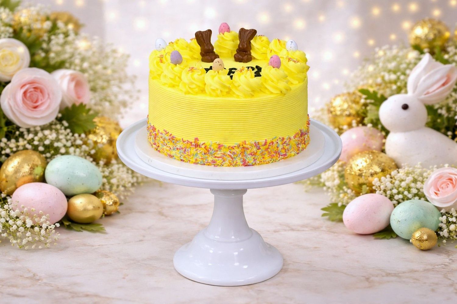 Easter Egg Bunny Topping Cake