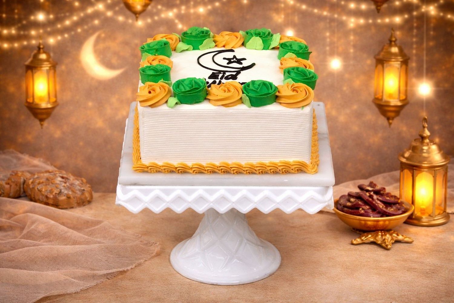 Classic Ramadan & Eid Mubarak Cake Classic Ramadan & Eid Mubarak Cake