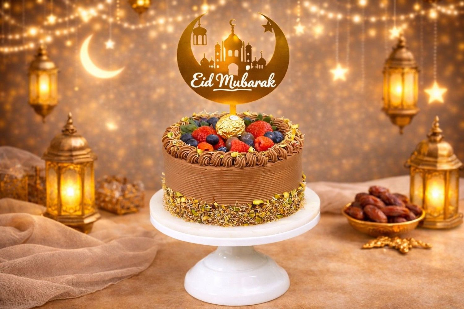 Dubai Khunafa Eid Topper Cake Dubai Khunafa Eid Topper Cake