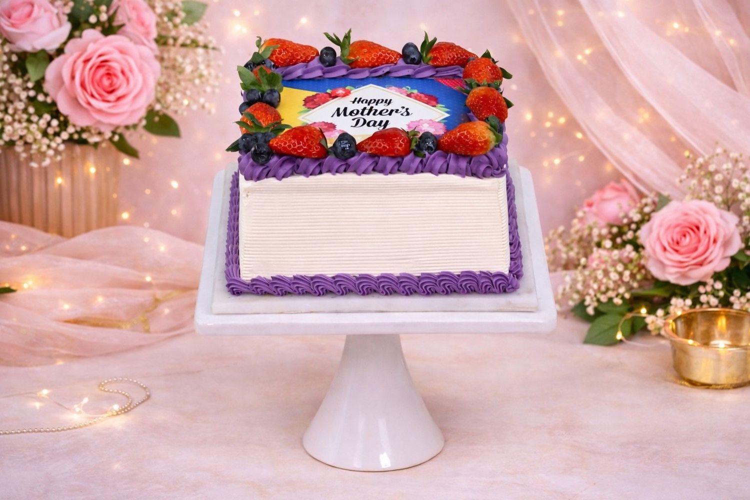 Purple theme Mother's Day Cake Purple theme Mother's Day Cake