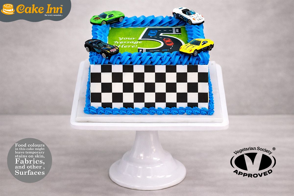 British Racing Track birthday Cake