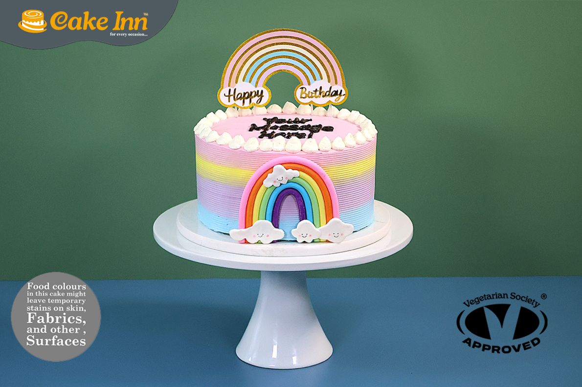 Luxury Under the Rainbow Cake