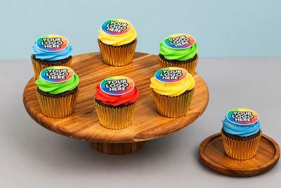 Personalised Your Logo Photo Cupcakes