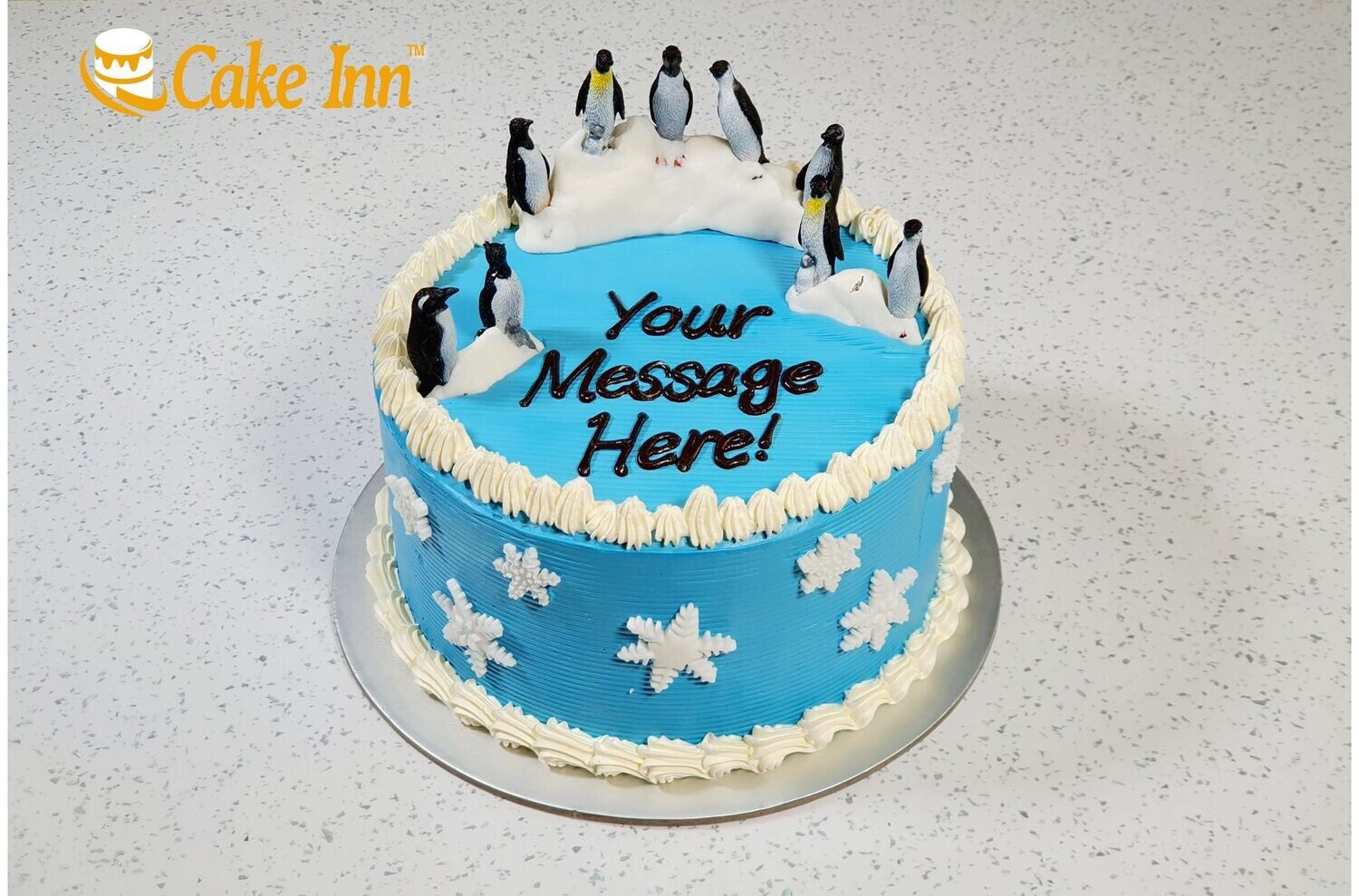 Penguin Winter Wonderland Cake