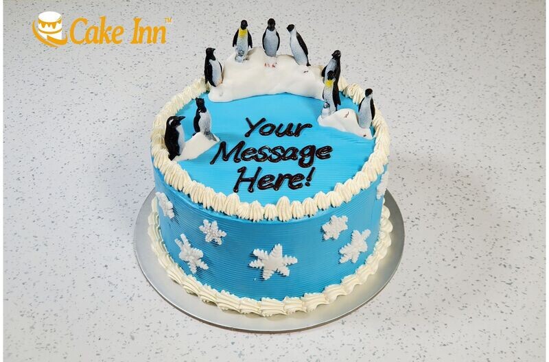 Penguin Winter Wonderland Cake