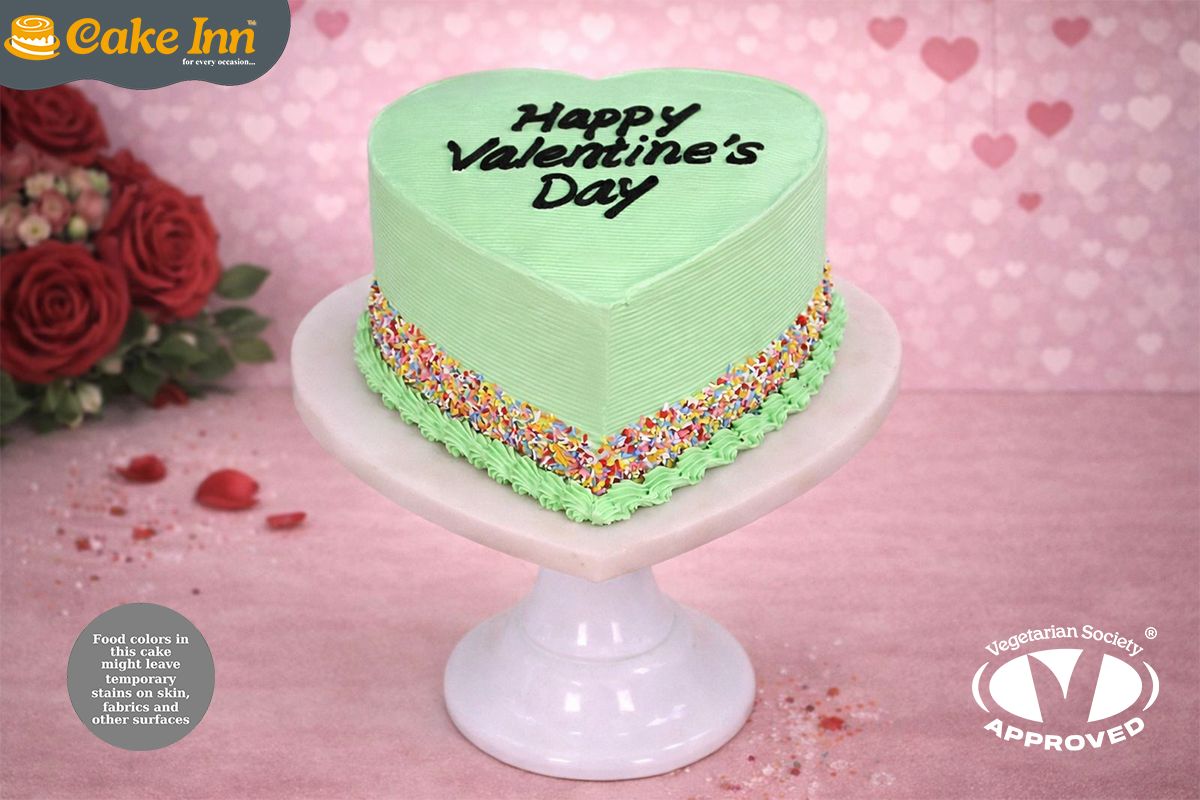 Love Heart Green valentine's day cakes Love Heart Green valentine's day cakes