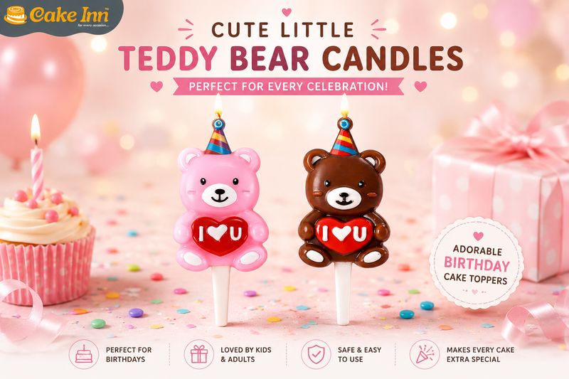 Cute Little Teddy Bear Candle Cute Little Teddy Bear Candle